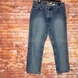 Vintage 90s Y2K Old Navy Medium Wash Button Fly  Bootcut Denim Jeans